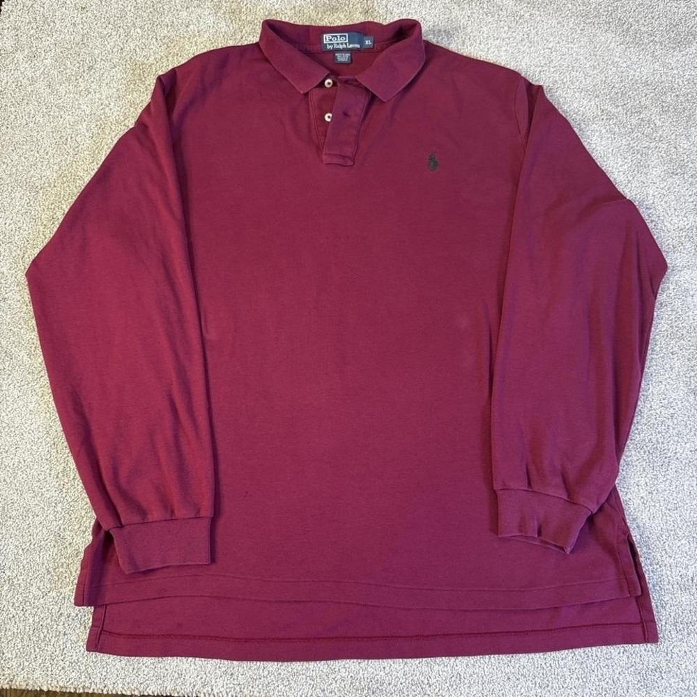 Vintage 90s Polo Ralph Lauren Long Sleeve Shirt XL 100% Cotton